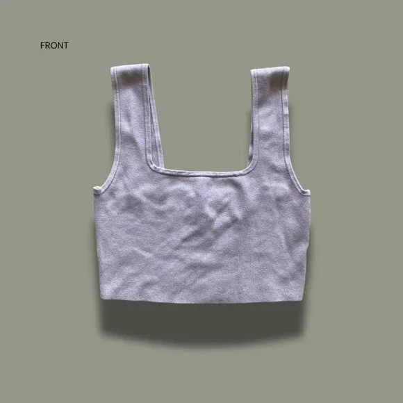 Cropped Ribbed Tank Top - Picture 3 of 4